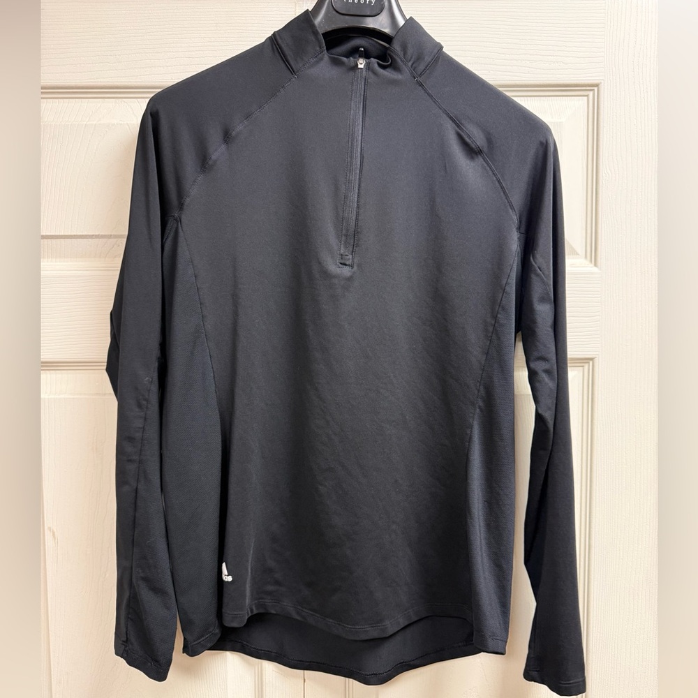 Adidas Aeroready Men's Black Running Quarter-Zip Shirt Large